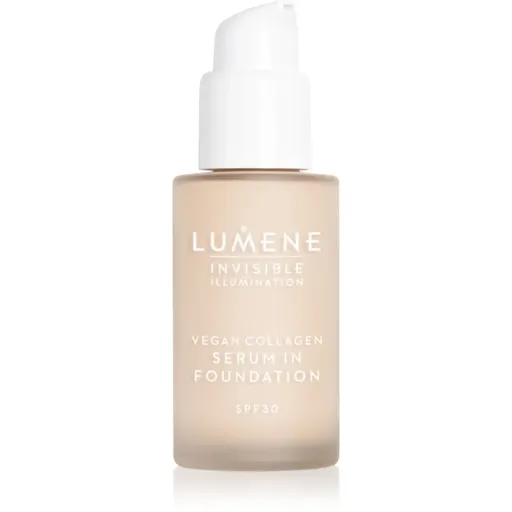Lumene Invisible Illumination Vegan Collagen Serum in Foundation ľahký make-up s vyživujúcim účinkom SPF 30 00 30 ml