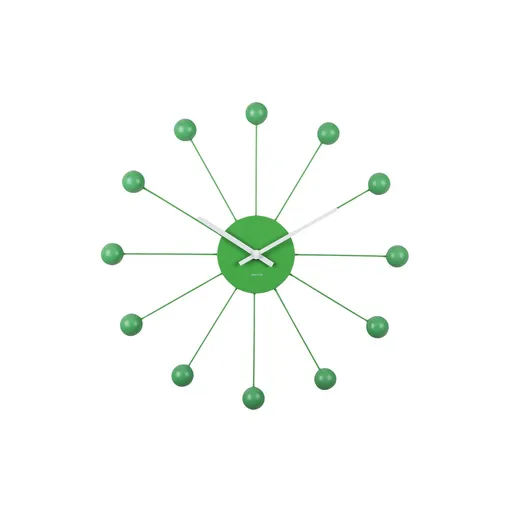 Karlsson 5977BG dizajnové nástenné hodiny zelená, pr. 40 cm