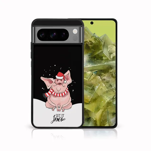 MY ART Kryt s vianočným dizajnom Google Pixel 8 Pro LET IT SNOW (075)