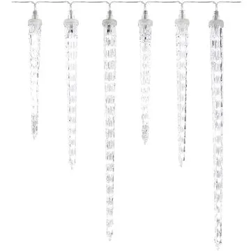 EMOS LED vianočná girlanda – cencúle, 6 ks, 2 m, vonkajšia aj vnútorná, studená biela (DCPC06)