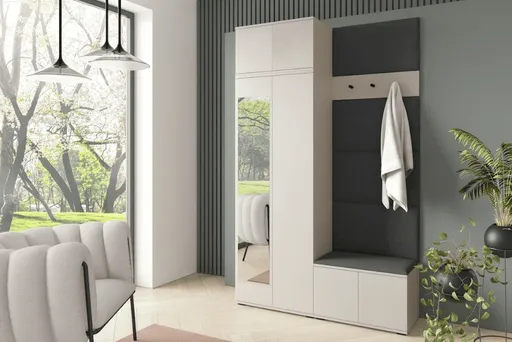 ArtPK Predsieň BIANCO 4 | cashmere so zrkadlom Farba: Trinity 15