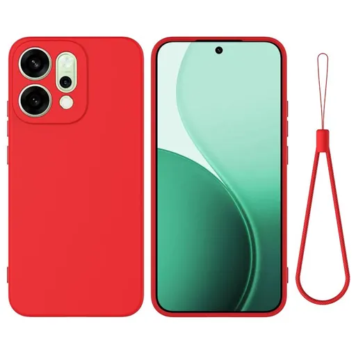 RUBBER Ochranný obal pre Oppo Reno14 5G červený