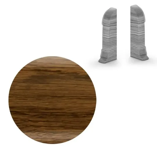 Koncovka k soklu Naturel dub močiarny , PVC dĺžka 0,5 cm, výška hrany 56 mm, NATNGTK16