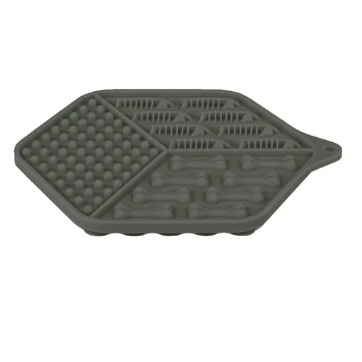 ZOLUX Silicone lízacia podložka pre mačky sivá 1 kus