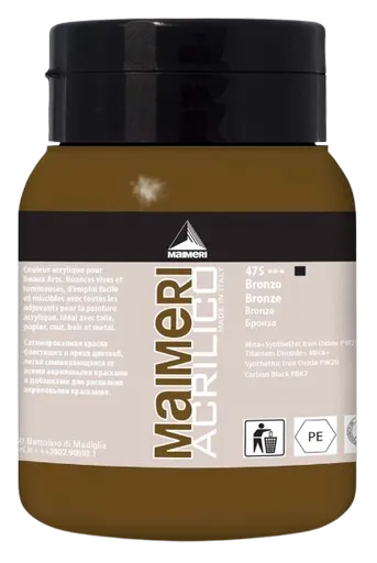 MAIMERI ACRILICO - Akrylové farby 475 - bronze, 0,5 L