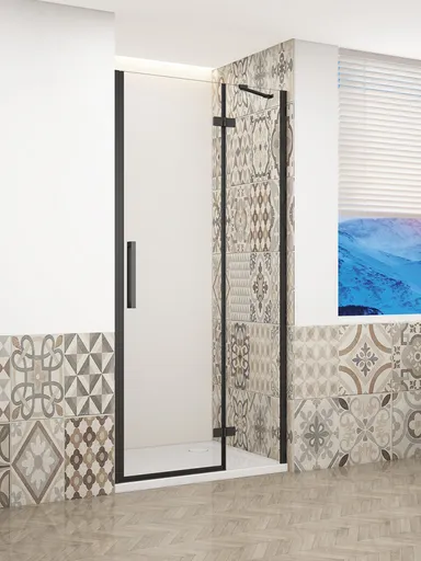 GELCO TRINITY BLACK dvere do niky pravé, 800 číre sklo, GT1280CR-B GT1280CR-B