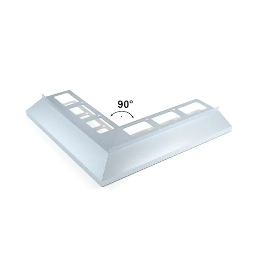 Roh k odkvapnicovému profi 90° H9 vonkajší Havos hnedá, hliník komaxit výška hrany 9 mm, RALEOPVNE940