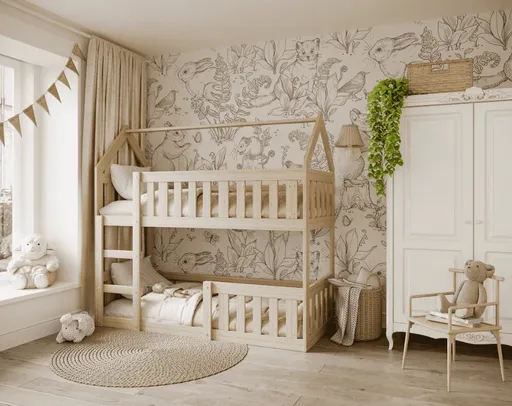 ArtAJ Detská poschodová posteľ TINNY mini | borovica 80 x 190 cm