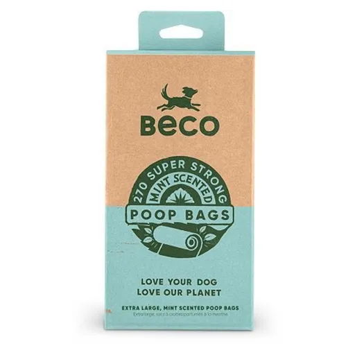 BECO Vrecká na psie exkrementy s pepermintovou arómou 270 ks