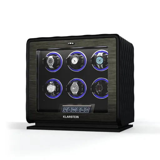 Klarstein LuminousTime naťahovač hodiniek, 6 hodiniek, mnoho nastavení, LED, 10 dB