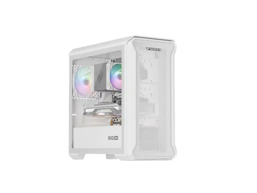 Počítačová skriňa Genesis IRID 503 ARGB LITE/Mini Tower/Transpar./Biela