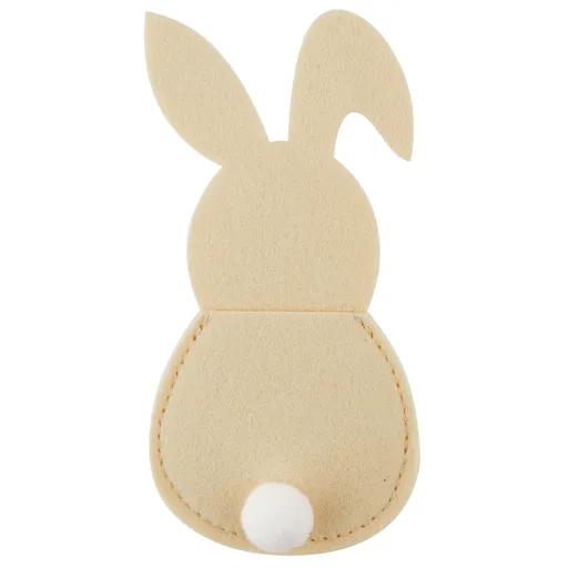 Altom Sada kapes na příbory Králík, 4 ks, 15 x 8,5cm, béžová