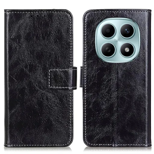 RETRO Peňaženkový obal Xiaomi Redmi Note 15 5G / POCO M8 5G čierny