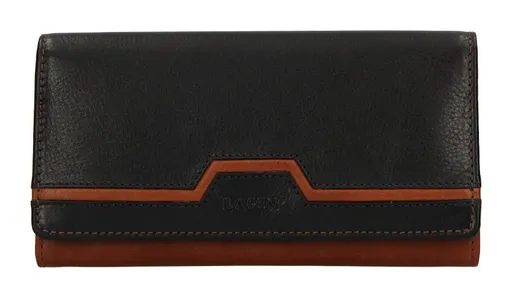 Dámska kožená peňaženka Lagen BLC/4787/720 Cognac/black