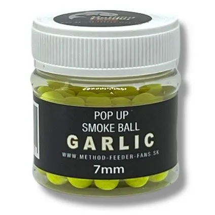 Method feeder fans plávajúce boilies pop up smoke ball 7 mm 50 ml - cesnak