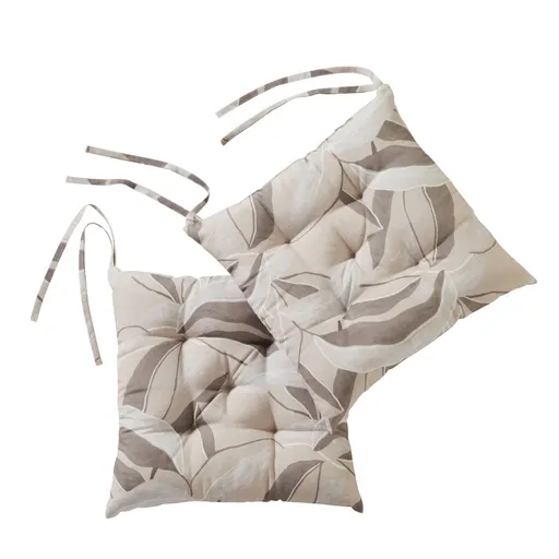 Súprava 2 sedákov na stoličku s potlačou listov