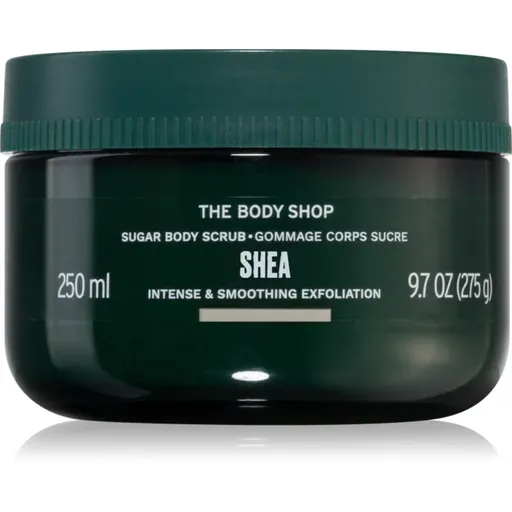 The Body Shop Shea Body Scrub cukrový telový peeling s bambuckým maslom 250 ml