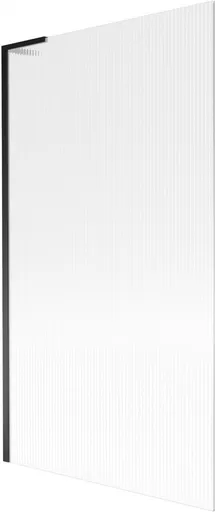 MEXEN/S - Next L vaňová zástena FIX 100 x 150, prúžky, čierna 895-100-000-03-09-70