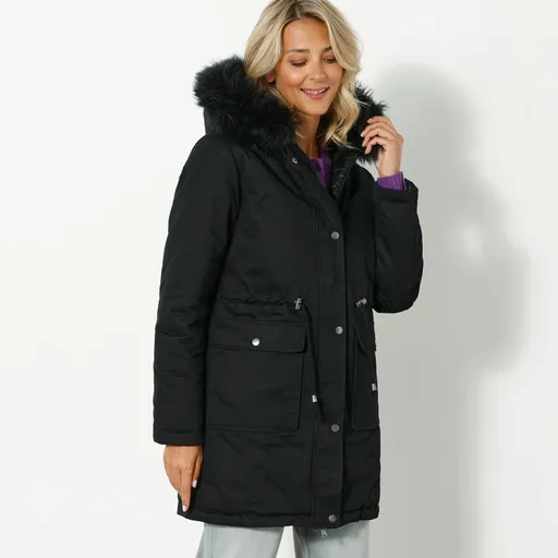 Obojstranná parka/bunda 2 v 1 s kapucňou