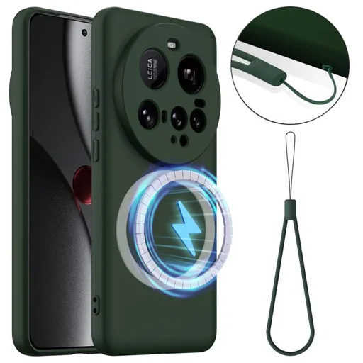 RUBBER MAGSAFE Silikónový kryt pre Xiaomi 15 Ultra DARK GREEN