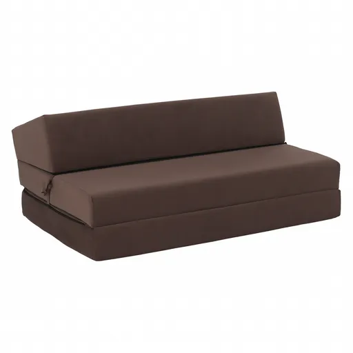 Skladacie kreslo/matrac VEDIS, hnedá