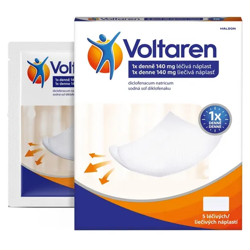 VOLTAREN 1x denne 140 mg liečivá náplasť 5 kusov