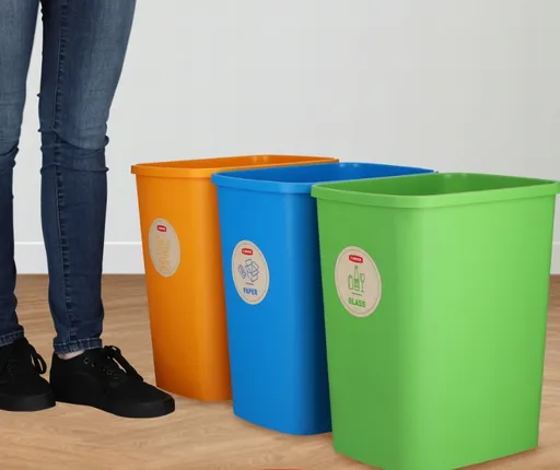 CURVER Set košov na triedený odpad ECO Friendly 3x25L