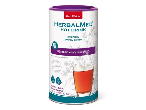 Dr.Weiss HerbalMed Hot Drink nachlazení a rýma pri nádche a prechladnutí 180 g