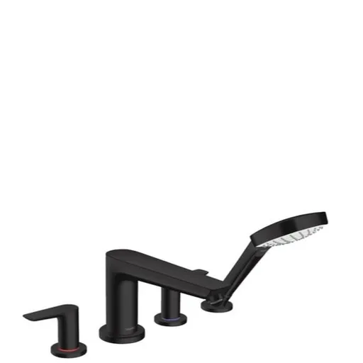 Vaňová batéria Hansgrohe Talis E so sprchovacím setom matná černá 71748670