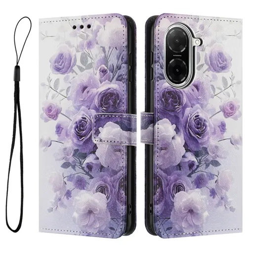 ART Peňaženkový kryt pre Xiaomi Redmi A5 PURPLE ROSE