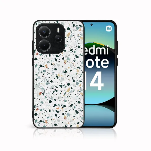 MY ART Ochranný kryt pre Xiaomi Redmi Note 14 GREY TERRAZZO (163)