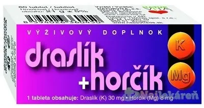 Naturvita Draslík + Hořčík 60 tabliet