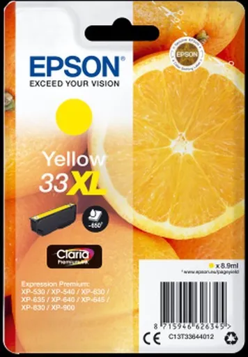 Epson T33644012, T33XL žltá (yellow) originálna páska
