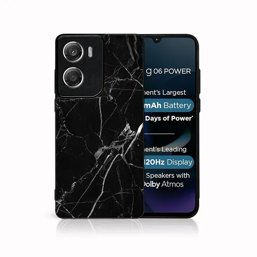 MY ART Ochranný kryt pre Motorola Moto G06 / G06 Power BLACK MARBLE (142)
