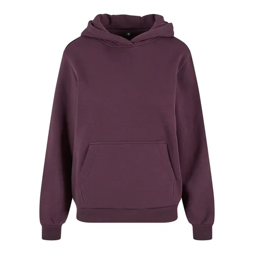 Build Your Brand Hebká dámska mikina cez hlavu Fluffy - Slivková | 3XL