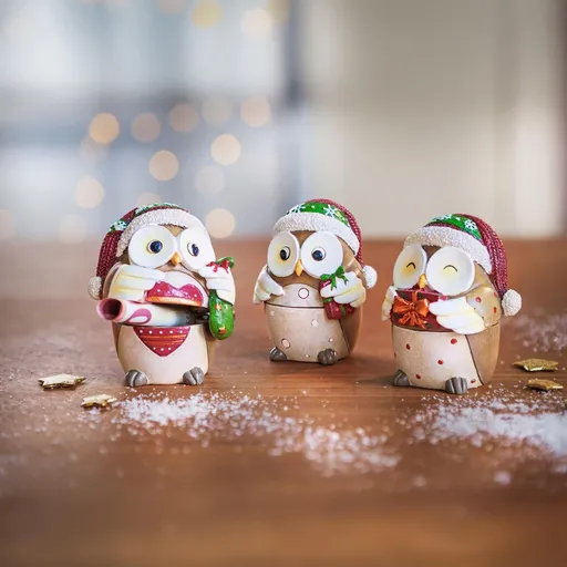 Weltbild Dárkové krabičky Sovy, sada 3 ks