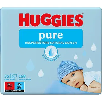 HUGGIES Pure Triplo (3× 56 ks) (5029053550091)