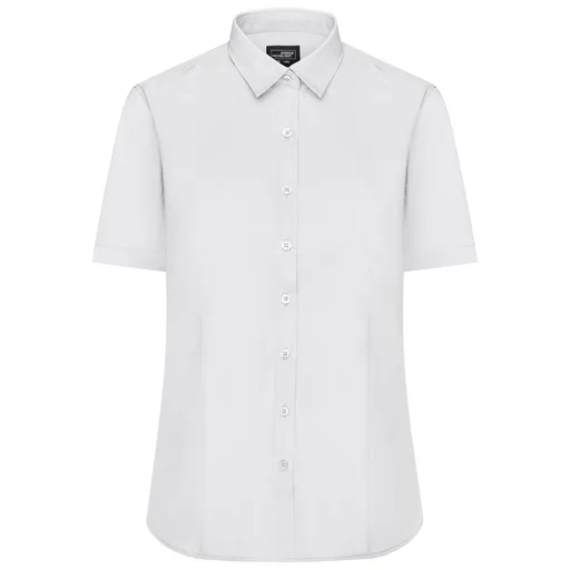 James & Nicholson (Daiber) Dámska košeľa s krátkym rukávom JN679 - Biela | XL