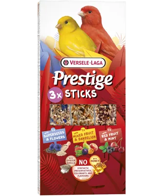 Versele-Laga Prestige Sticks tyčinky pro kanáry mix 90 g