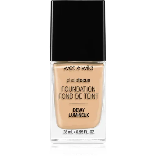Wet n Wild PhotoFocus ľahký hydratačný make-up pre rozjasnenie pleti odtieň Soft Beige 28 ml