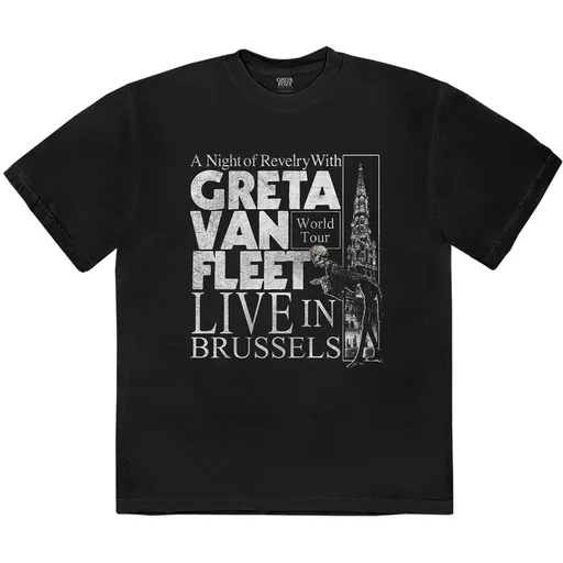 Greta Van Fleet tričko Night of Revelry Čierna S