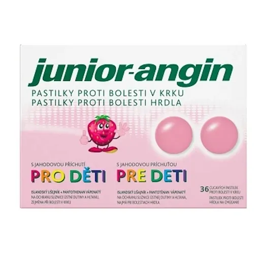 JUNIOR-ANGIN Pastilky pre deti 36 kusov