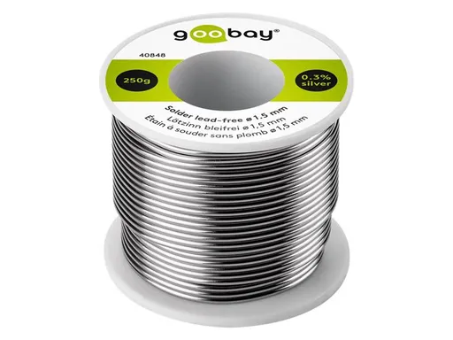 Cín 1.5mm 250g 99,3%Sn 0,7%Cu GOOBAY 40848