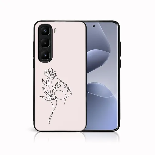 MY ART Ochranný kryt pre Infinix Hot 50 Pro+ ROSE GIRL (198)