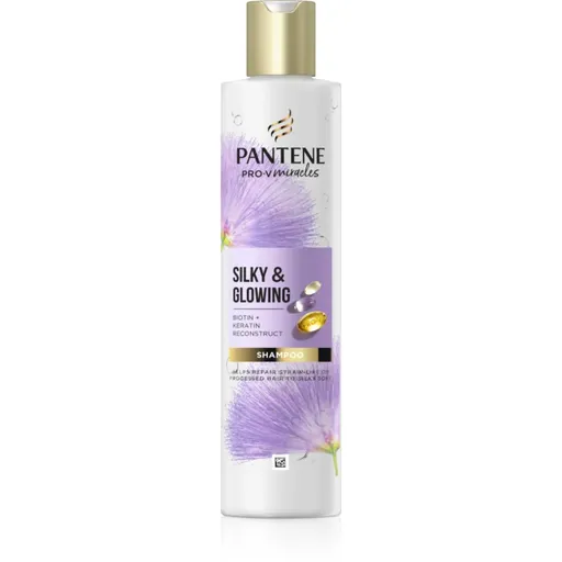 Pantene Pro-V Miracles Silky & Glowing obnovujúci šampón s keratínom 250 ml