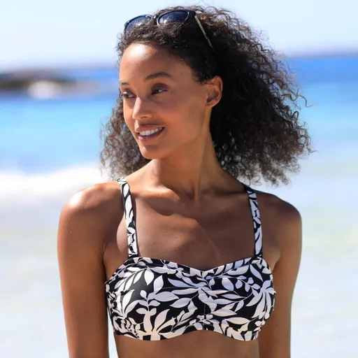 Plavková bandeau podprsenka Linao s kosticami