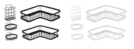 MAKRO - Polička rohová sada