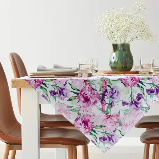 ArtFir Záhradný obrus GARDEN 34D | ružová/fialová 85 x 85 cm