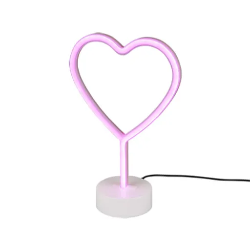 Reality Heart led stolová lampa biela r55210101 RER55210101