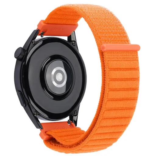 NYLON HOOK AND LOOP Univerzálny remienok pre hodinky so šírkou 20mm oranžový